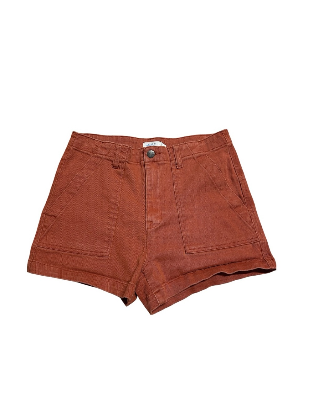 Harper Heritage Women’s Size 29 Rust High Rise Utility Denim Shorts